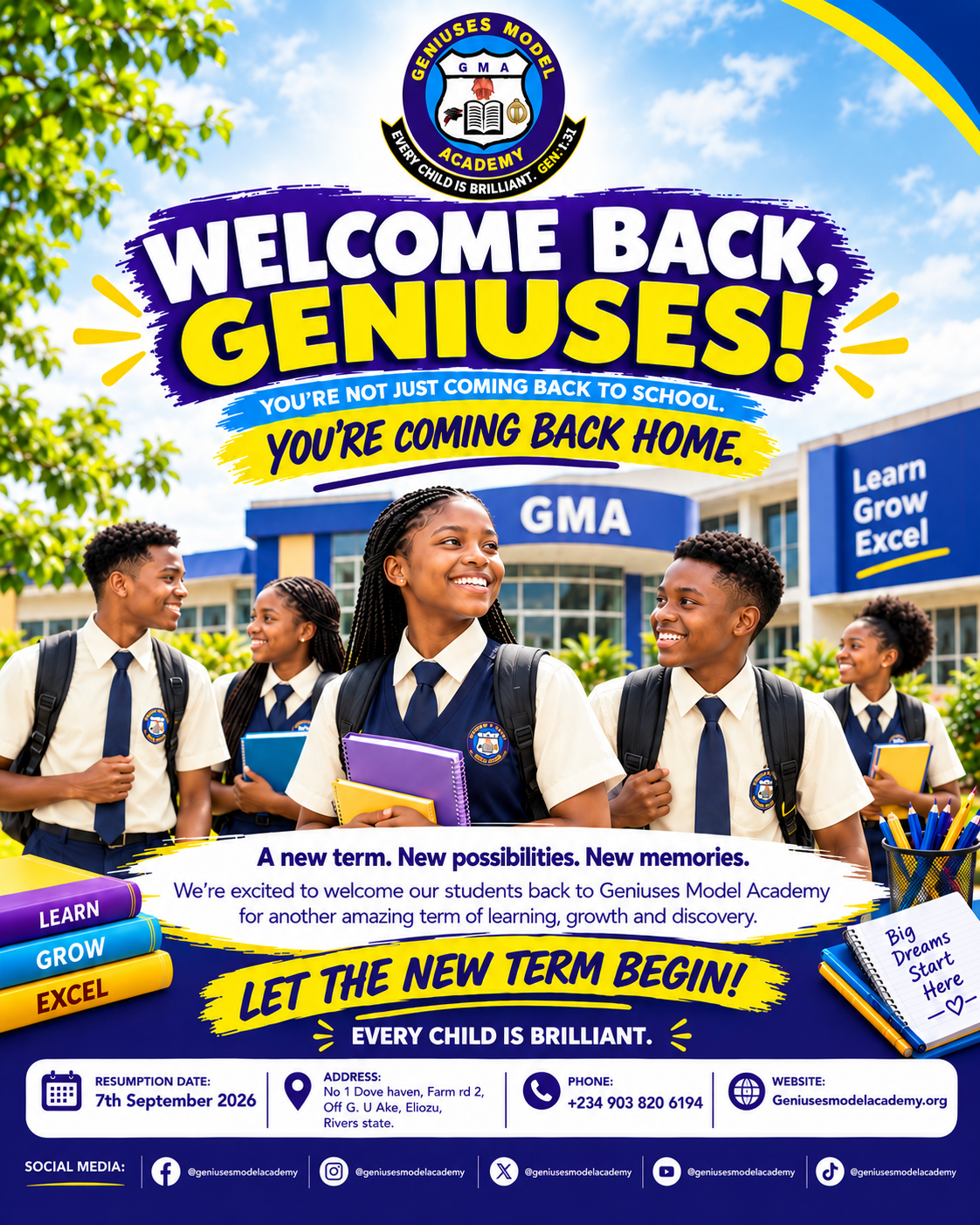 Geniuses Model Academy — Home